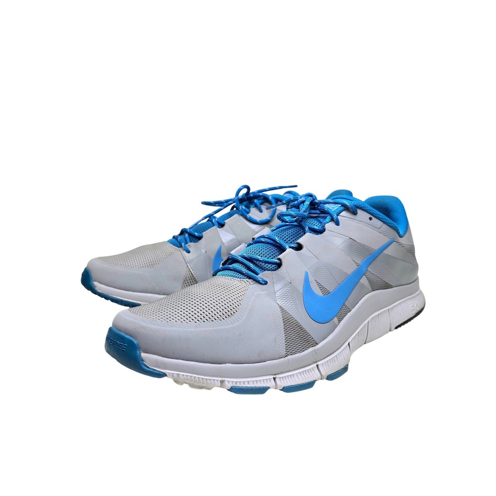 Nike Mens Free 5.0 Training Shoes Grey Blue Athletic Sneakers Size 14